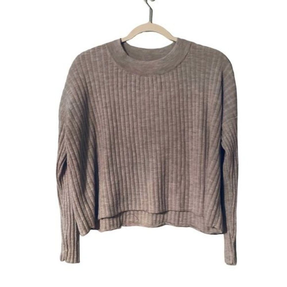 Eileen Fisher Gray Crew Neck Sweater - Picture 2 of 6